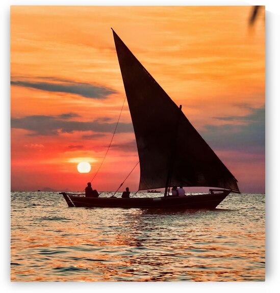 African Sunset Zanzibar by Eddy Tales