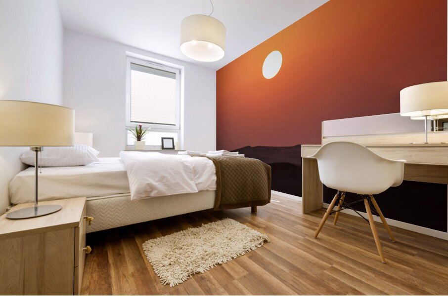 Desert sunset Mural print
