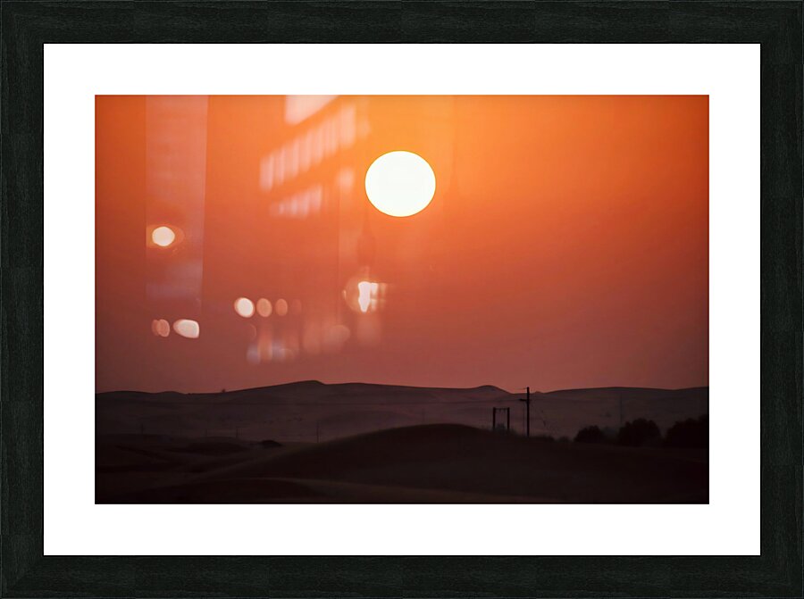 Desert sunset Picture Frame print