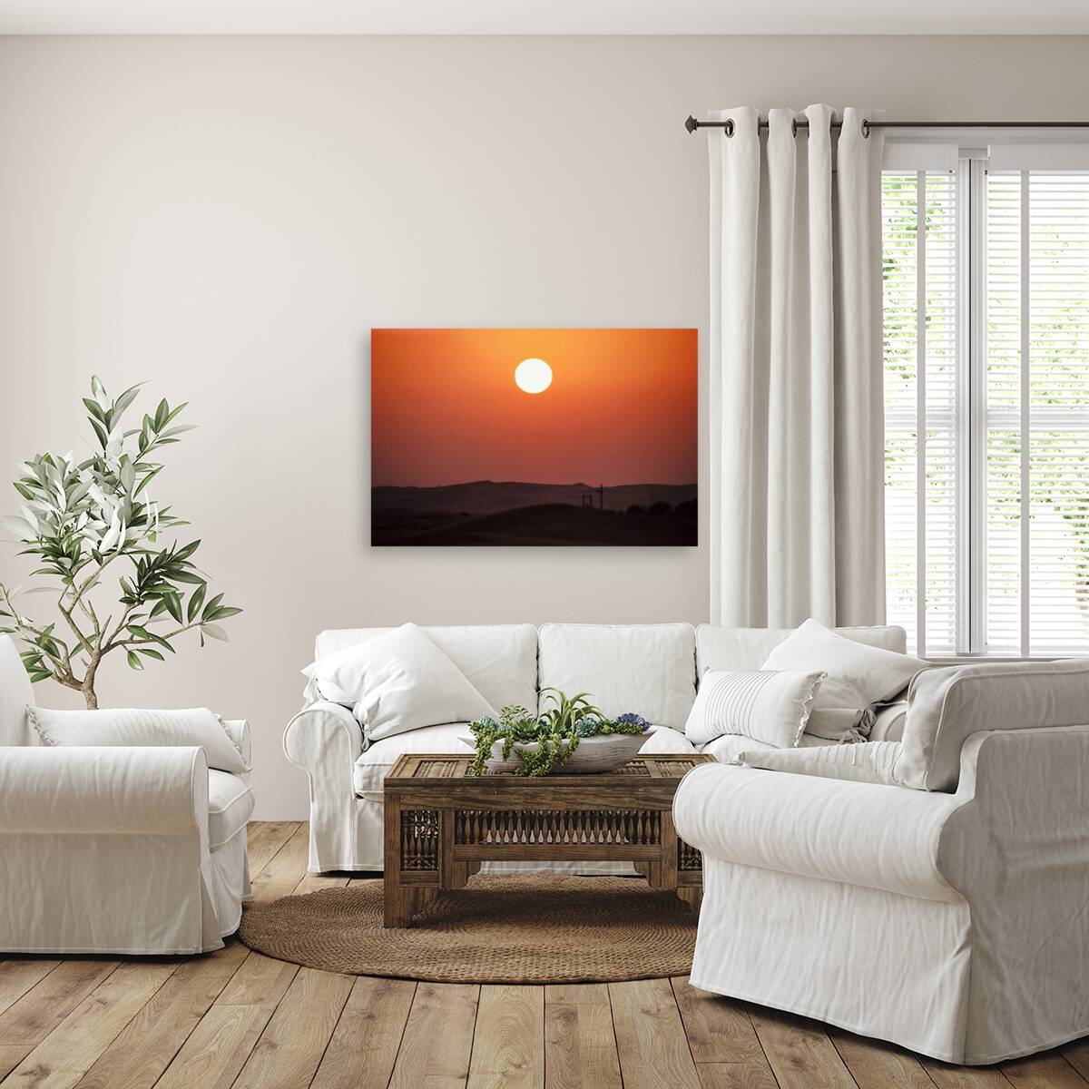 Desert sunset Reproduction
