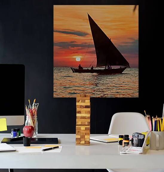 African Sunset Zanzibar by Eddy Tales